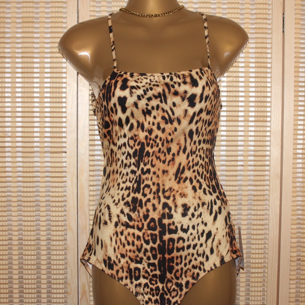 Cheetah zigzag one piece body suit